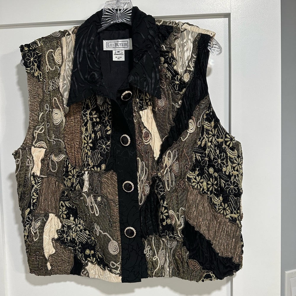 Lili Butler Silk Cocktail Vest, Size M